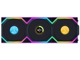 LIAN LI UNI FAN SL WIRELESS LCD120 REVERSE BLADE BK 3Pack UF-RS-SL120-LCD-WLS-3B