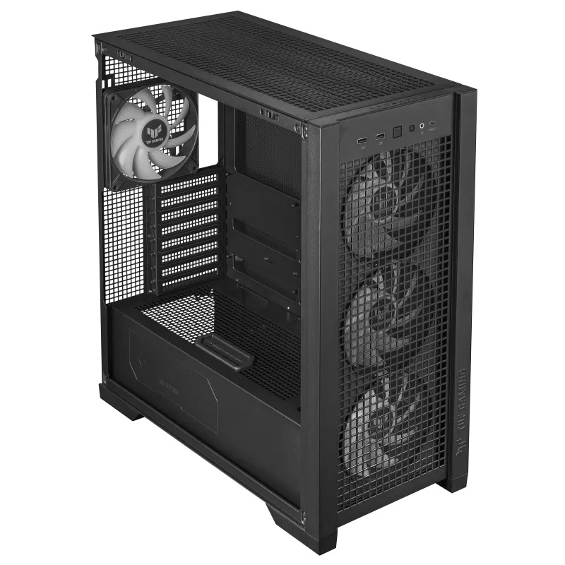 Asus TUF Gaming GT302 ARGB (Mid Tower Black EATX (12"x10.9") ATX Micro-ATX Mini-ITX)(CA-AGT302)
