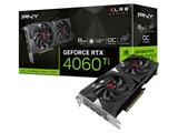 PNY GeForce RTX 4060 Ti 8GB XLR8 ゲーミング VERTO オーバークロック ダブルファン VCG4060T8DFXPB1-O