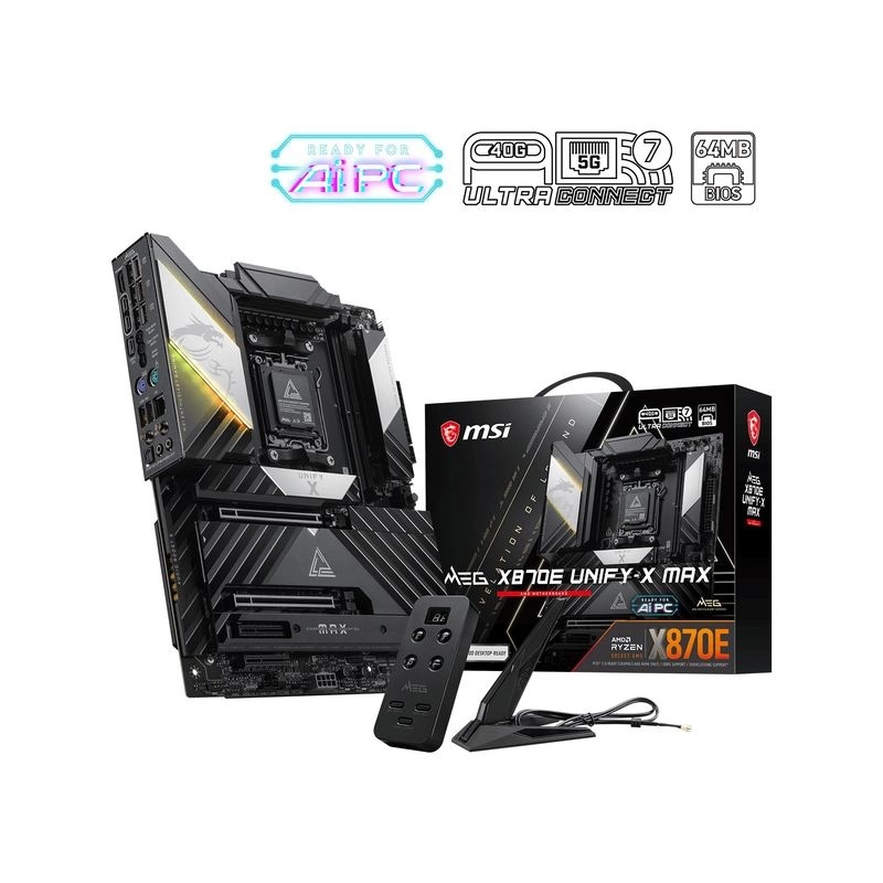 MSI MEG X870E UNIFY-X MAX (AMD AM5 ATX Wi-Fi 7)(MB-RX87UNM)