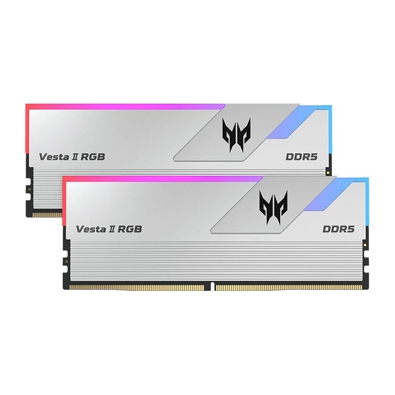 Acer VESTAII DDR5 32GB 6000Mhz 1R*8 CL30 (16GB*2 Silver)(RM-AV5D32W)