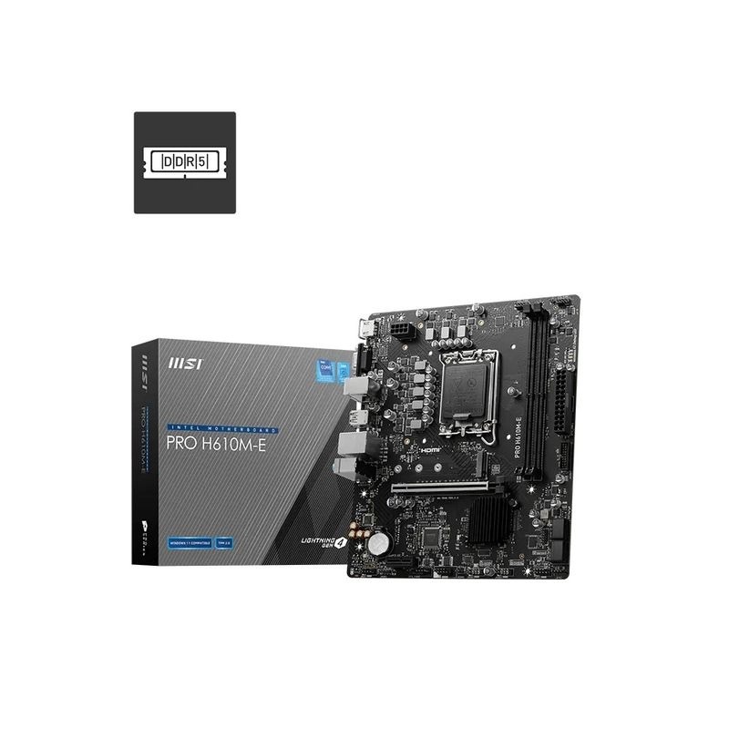 MSI PRO H610M-E DDR5 (LGA1700 MATX)(MB-MH61ME5)