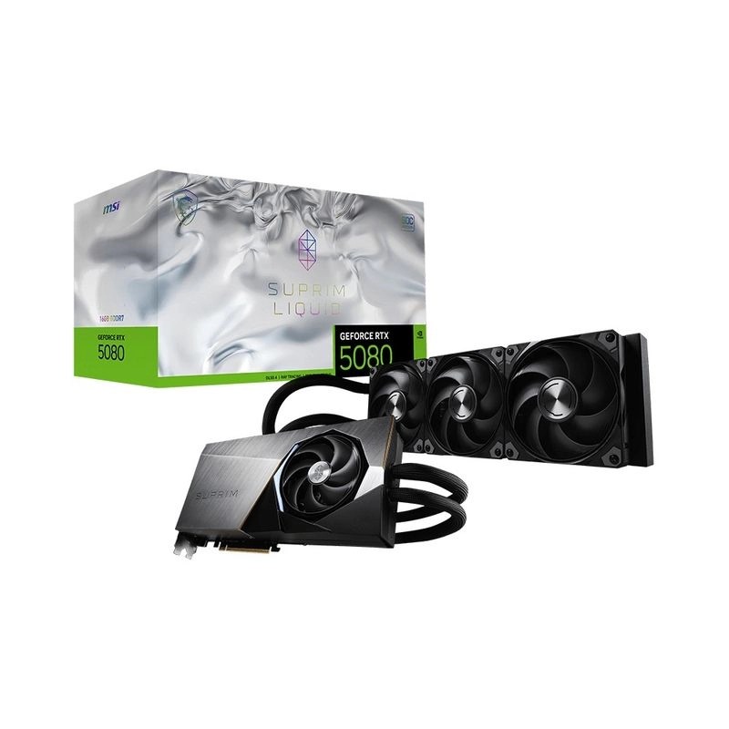 MSI RTX 5080 16G SUPRIM LIQUID SOC (16GB GDDR7)(DI-N5080Q1)