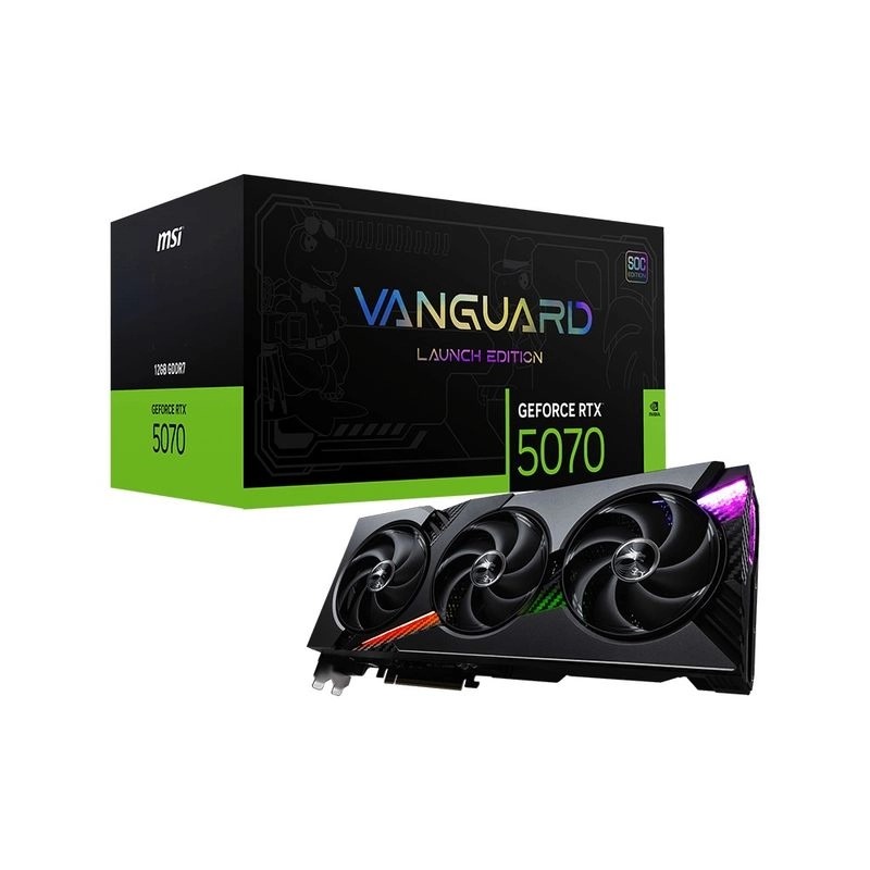 MSI RTX 5070 12G VANGUARD SOC LAUNCH EDITION (12GB GDDR7)(DI-N5070V1)