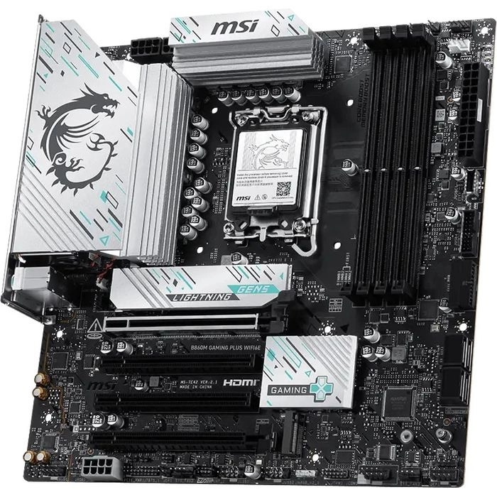 MSI B860M GAMING PLUS WIFI6E (MATX LGA1851 Intel B860)(MB-MB86MG6)