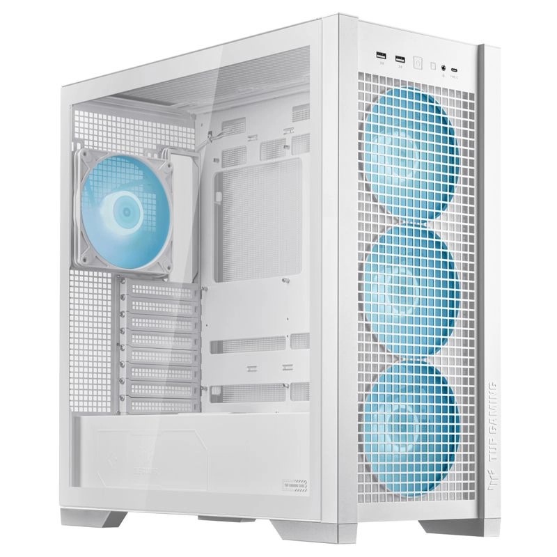Asus TUF Gaming GT302 ARGB White Edition (Mid Tower EATX (12"x10.9") ATX Micro-ATX Mini-ITX)(CA-AGT302W)