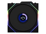 LIAN LI UNI FAN TL 140 LCD WIRELESS BK Single Pack UF-TL140-LCD-WLS-1B