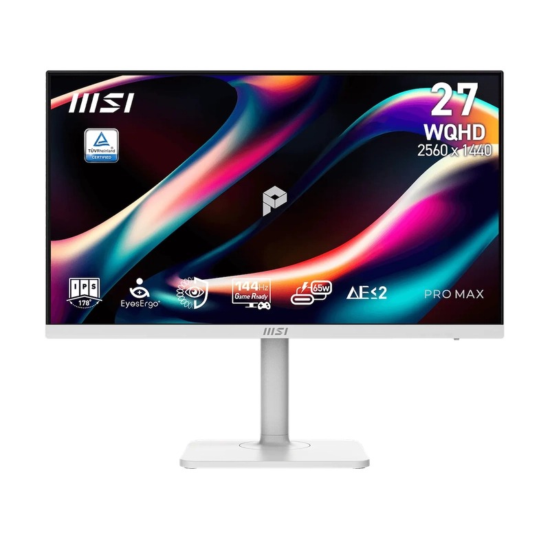 MSI PRO MAX 271QPHW E14 27" WQHD 144Hz (MO-MPM27QW+CE-MNBC06U+LB-MON)