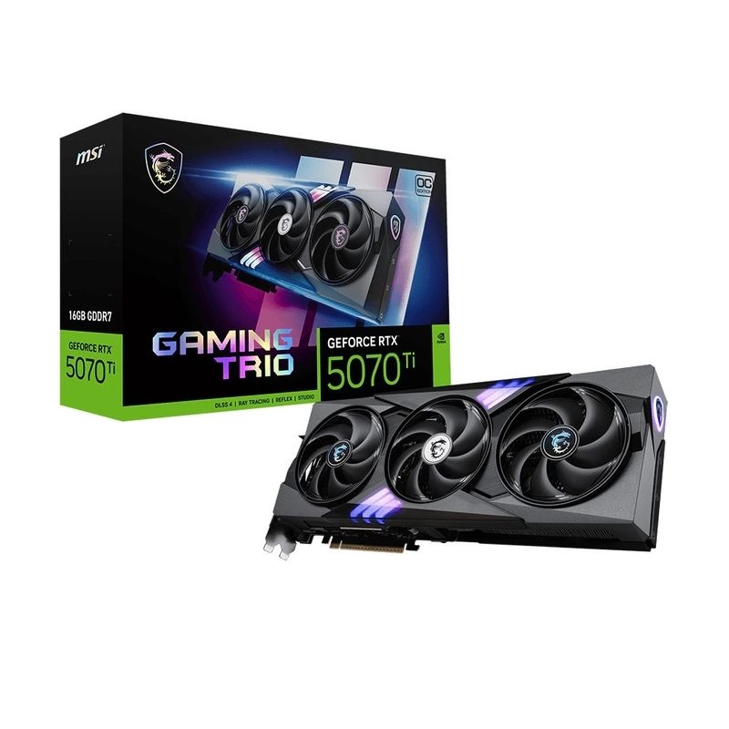 MSI RTX 5070 Ti 16G GAMING TRIO OC (16GB GDDR7)(DI-N507TL1)