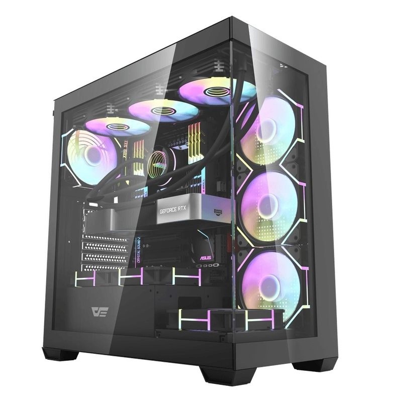 DarkFlash DS900 GLASS BLACK (ATX, M-ATX,ITX )(CA-DS900GB)