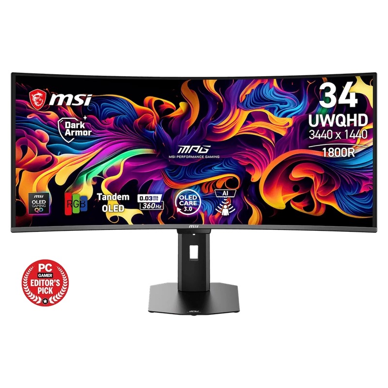 MSI MPG 341CQR QD-OLED X36 34" UWQHD 360Hz QD-OLED (MO-MP34O36+CE-ACPC+LB-MON)