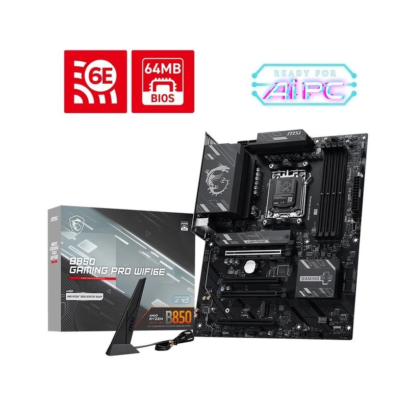 MSI B850 GAMING PRO WIFI6E (AMD AM5 ATX Wi-Fi 6E)(MB-RB85GPE)