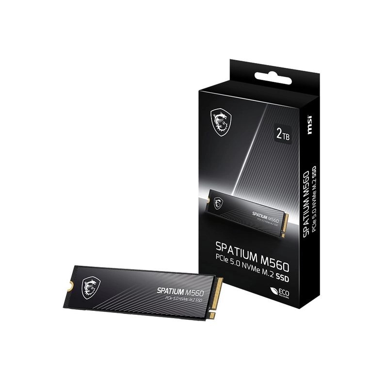 MSI SPATIUM M560 SSD (2TB PCIe Gen5)(HD-M5602T)