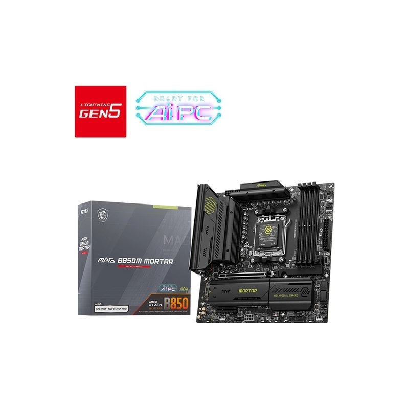 MSI MAG B850M MORTAR (AMD AM5 MATX)(MB-RB85MM)