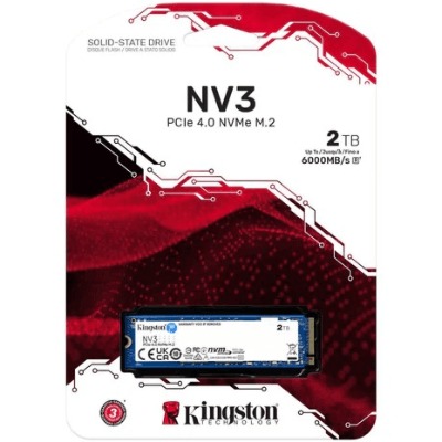 Kingston 2TB NV3 SNV3S/2000G M.2 2280 PCIe Gen4 x4 SSD