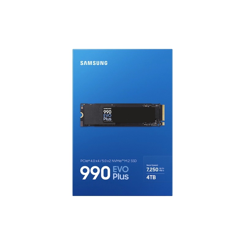 Samsung 990 EVO PLUS NVME Gen4 SSD (4TB PCIe® Gen 4.0 x4)(HD-99S4TB)