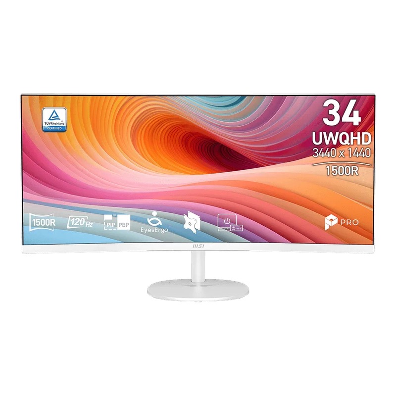 MSI PRO MP341CQW E12 34" 2K 120Hz 1500R UWQHD (MO-MP34QW2+CE-ACPC+LB-MON)