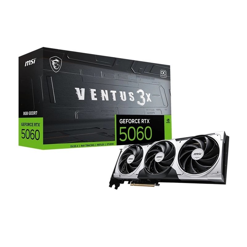 MSI RTX 5060 8G VENTUS 3X OC (8GB GDDR7)(DI-N5060Y8)