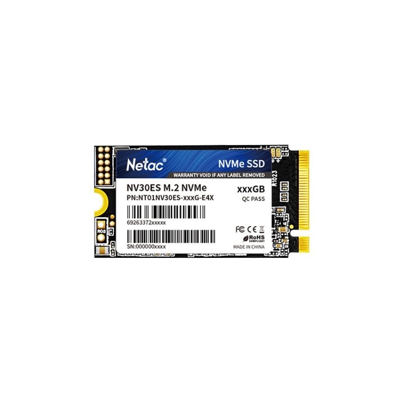 Netac NV30ES 256GB 3100/2300MB/s PCIe 3 x4 M.2 2242 NVMe SSD NT01NV30ES-256G-E4X