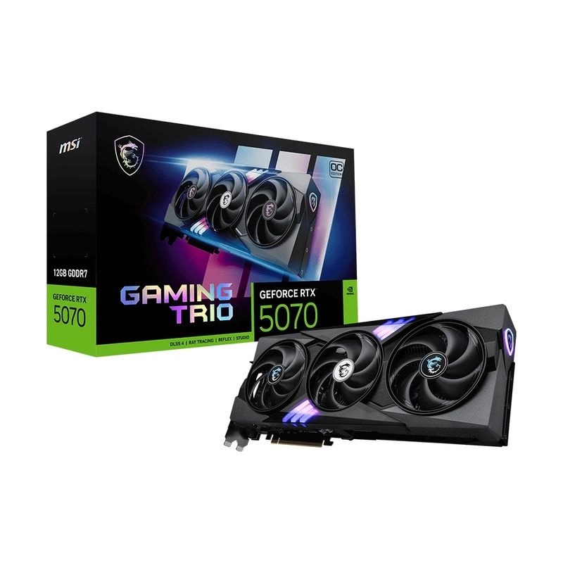 MSI RTX 5070 12G GAMING TRIO OC (12GB GDDR7)(DI-N5070L1)