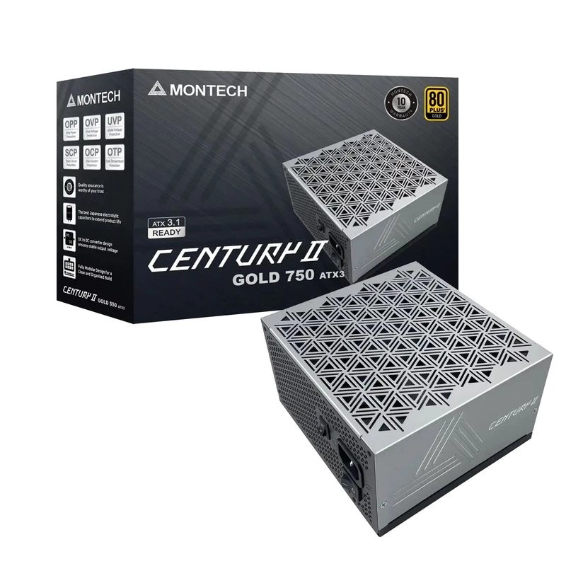 Montech CENTURY II 750W (80 PLUS Gold Fully Modular ATX 3.1)(PS-MCT275)