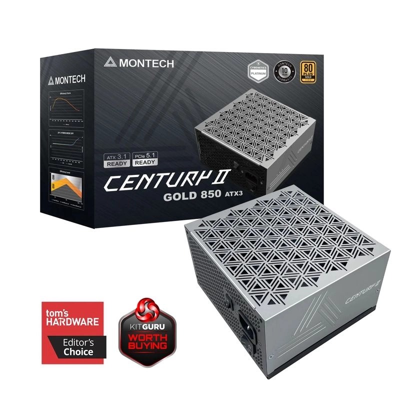 Montech CENTURY II 850W (80 PLUS Gold Fully Modular ATX 3.1)(PS-MCT285)