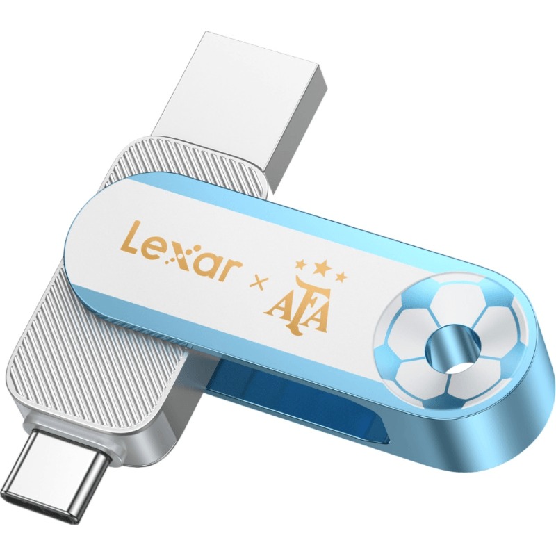 Lexar JumpDrive Solid State Dual Drive D500 128GB USB 3.2 Gen 1 Type-C LJDD500128G-BNXNG