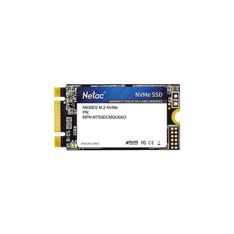 Netac N930ES 256GB 1650/1260MB/s PCIe 3 x2 M.2 2242 NVMe SSD NT01N930ES-256G-E2X